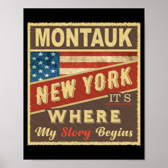 Montauk Ny Its Where My Story Begins _1  Poster (Framsidan)