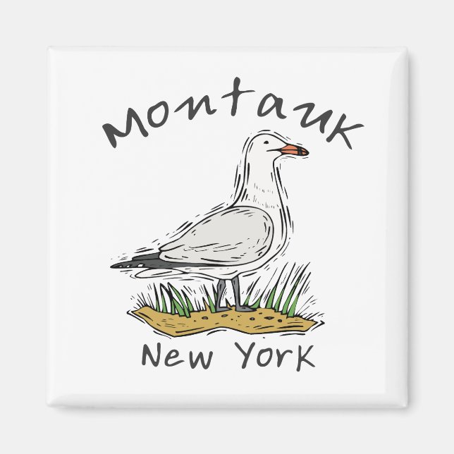 Montauk, NY Magnet (Framsidan)