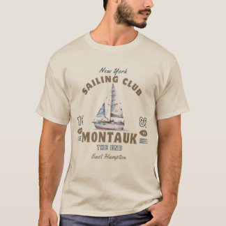 Montauk NY Sailing Klubb T Shirt