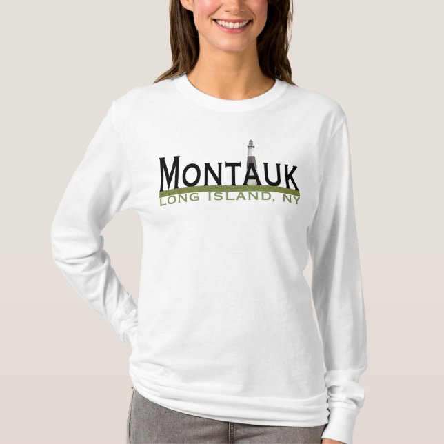Montauk Passande Hoodie Dam Tee Shirt (Framsida)