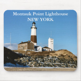 Montauk pekar fyren, New York Mousepad Musmatta
