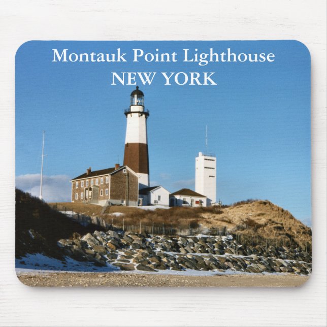 Montauk pekar fyren, New York Mousepad Musmatta (Framsidan)