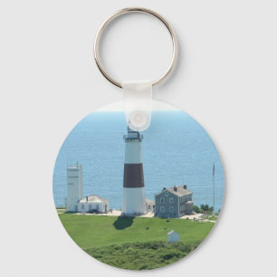 Montauk pekar fyren nyckelring