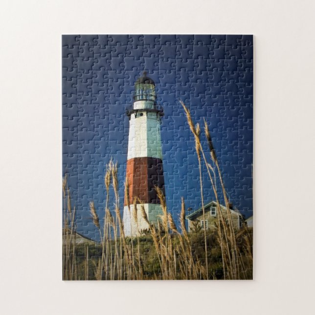 Montauk pekar fyrfotopussel pussel (Vertikal)