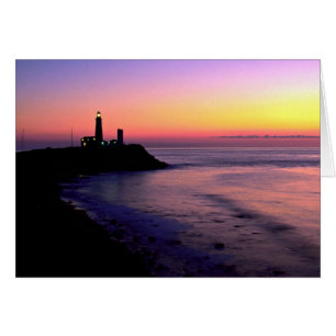 Montauk Point fyr Hälsningskort