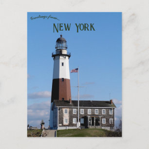 Montauk Point fyr New York Vykort