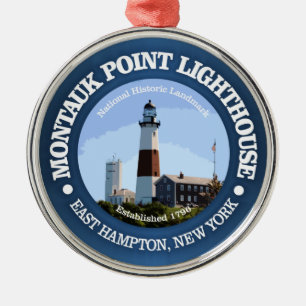 Montauk Point Light Julgransprydnad Metall