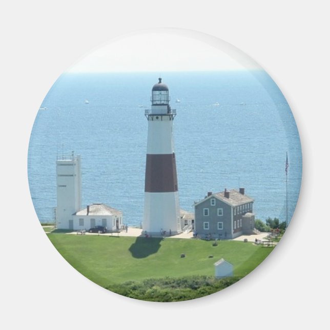 Montauk Point Lighthouse Magnet (Framsidan)