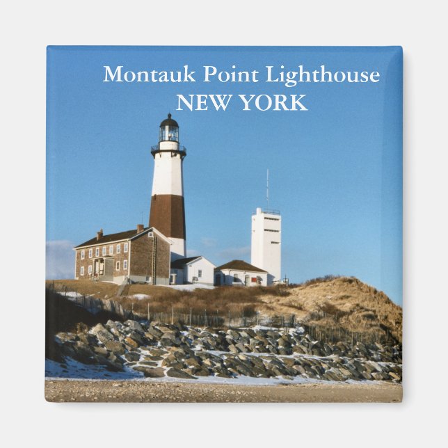 Montauk Point Lighthouse, New York Magnet (Framsidan)