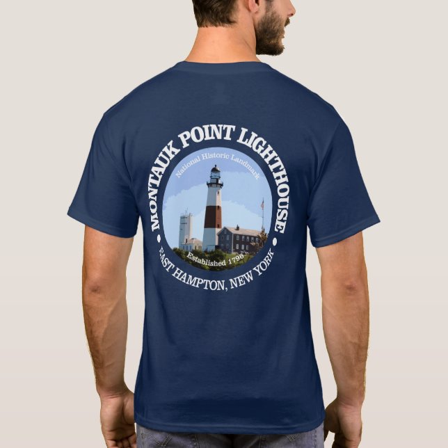 Montauk Point Lighthouse T Shirt (Baksida)