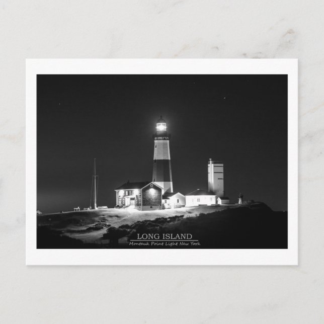 Montauk Point Lighthouse Vykort (Framsida)