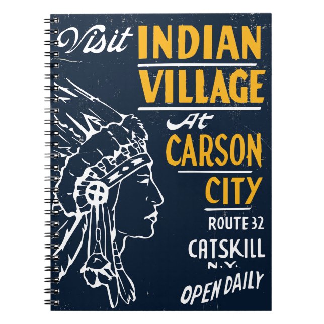 Montauk Salvage Co. / Indian Village Retro Anteckningsbok (Framsidan)