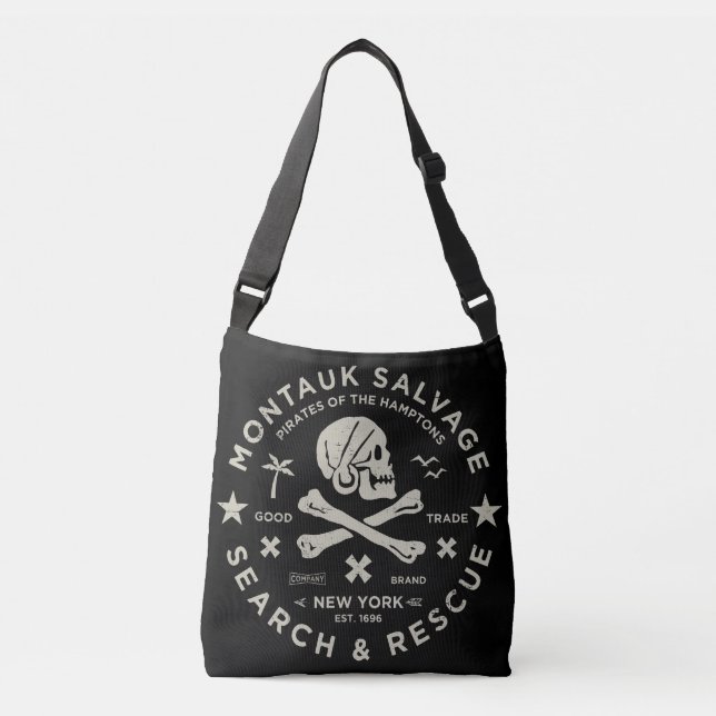 Montauk Salvage Co. Logotyp Tote Bag Medium Axelväska (Framsida)