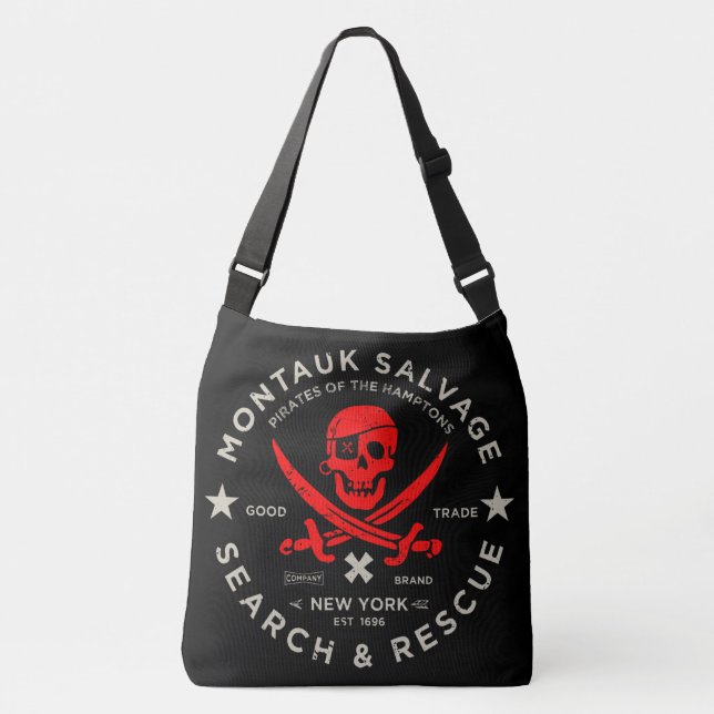 Montauk Salvage Co. Pirat Tote Axelväska (Framsida)