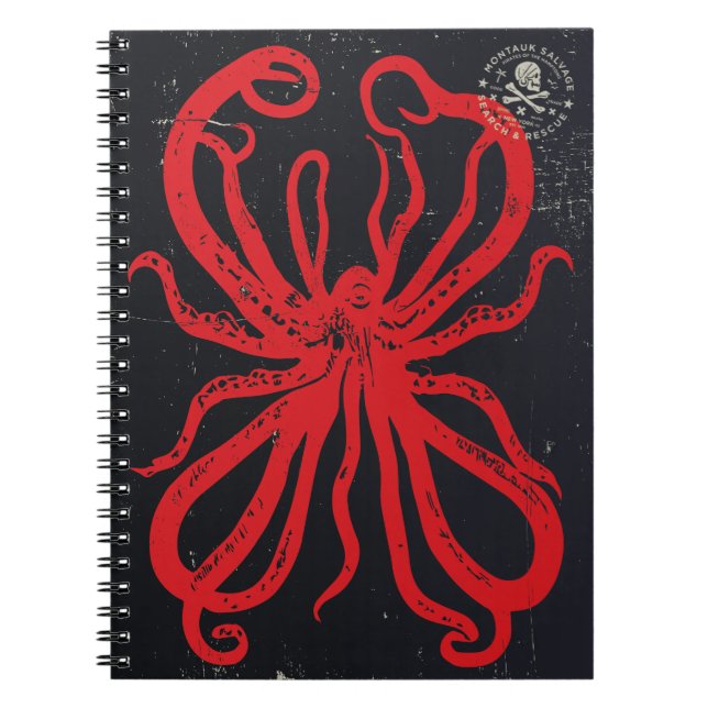 Montauk Salvage Co. Red Sea Monster bärbar dator Anteckningsbok (Framsidan)