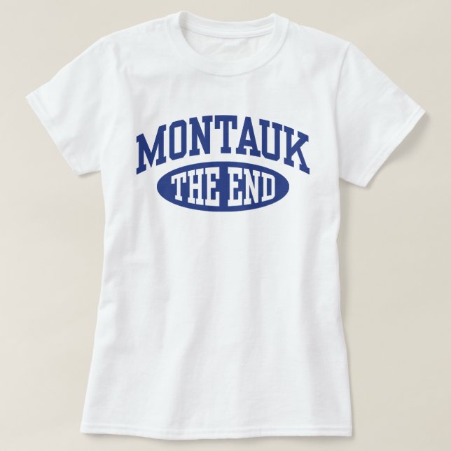 Montauk slutar t-shirt (Design framsida)