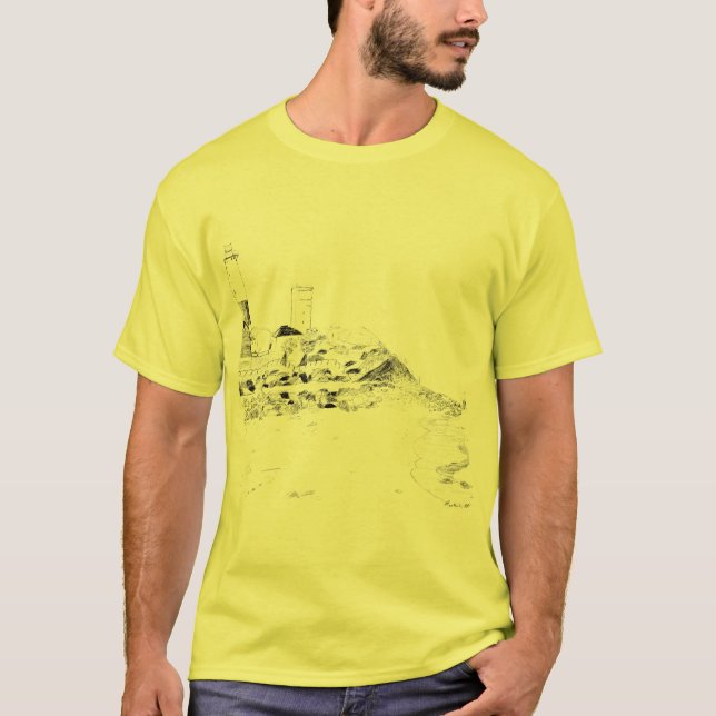Montauk teckning tee shirt (Framsida)