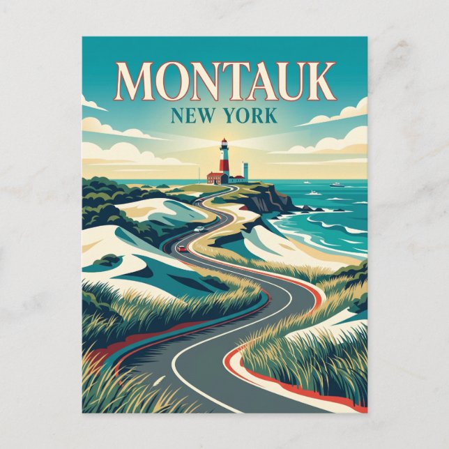 Montauk USA Vykort (Framsida)