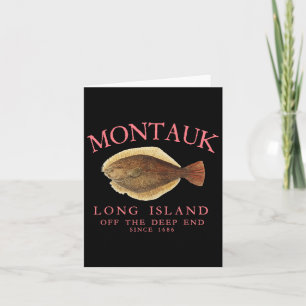 Montauk utanför den djupa änden av Lucky Fluke Fis Kort