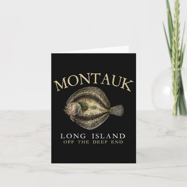Montauk utanför djuphavsströmmen som fiskar på kort (Framsida)