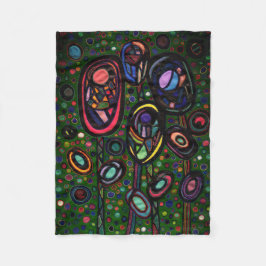 Möntblommor Fleecefilt