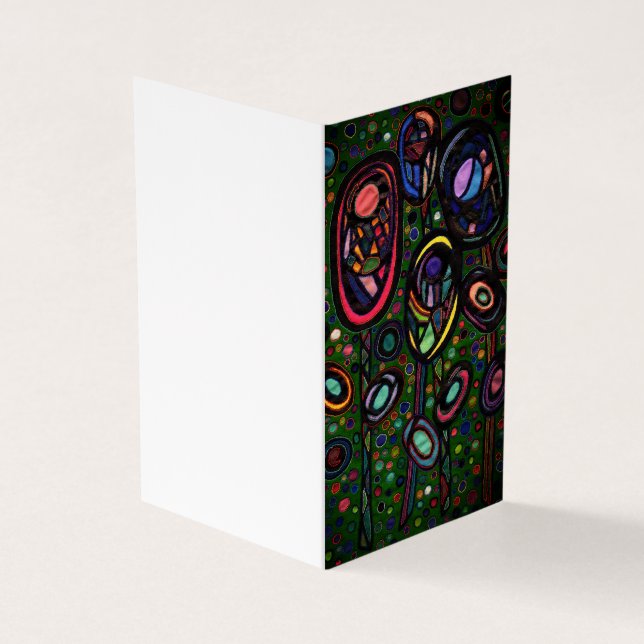 Möntblommor Visitkort (Utsida)