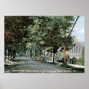 Montclair, New jersey 1908 Vintage Poster