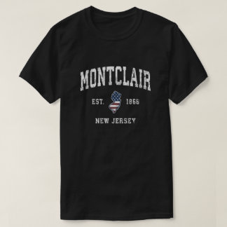 Montclair New jersey Nj Vintage American Flagga Sp T Shirt