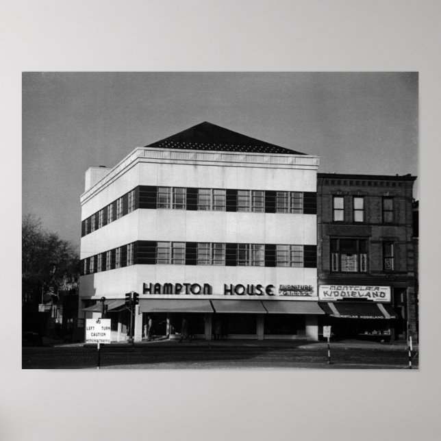 Montclair NJ, Store, Vintage Poster (Framsidan)