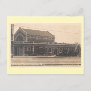 Montclair NJ Tåg Station 1936 Vintage Stil Vykort
