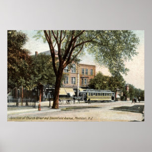 Montclair NJ vintage 1908 Poster