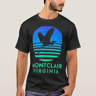Montclair Virginia Heron Blue Sunset T Shirt