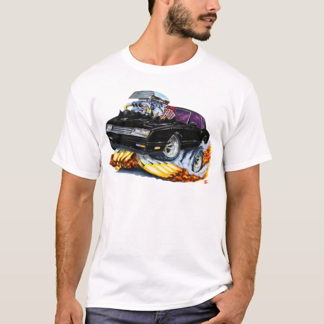 Monte 1986-88 - carlo svart bil t-shirt (Framsida)