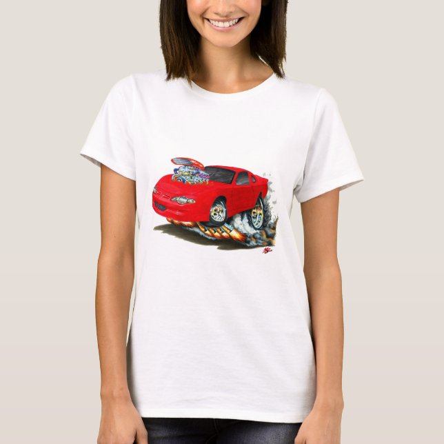 Monte 2000-05 - carlo röd bil tee shirt (Framsida)