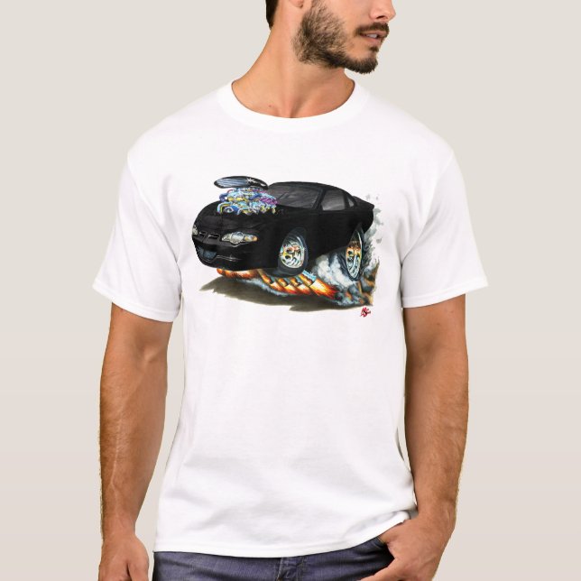 Monte 2000-05 - carlo svart bil tee shirt (Framsida)