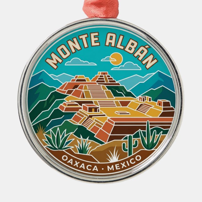 Monte Albán Mexiko Julgransprydnad Metall (Framsidan)