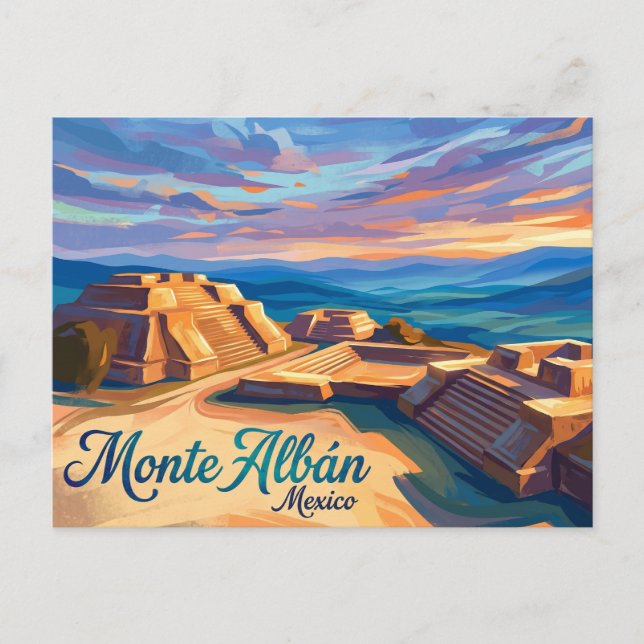 Monte Albán Mexiko Vykort (Framsida)