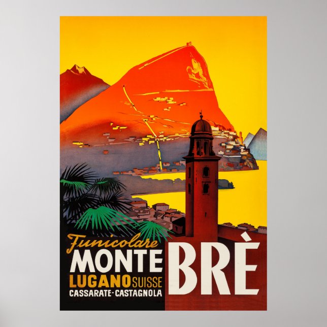 Monte Brè, Lugano, Schweiz Poster (Framsidan)