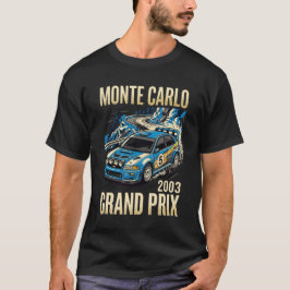 Monte Carlo 2003 Vintage Grand Prix Racing Affisch T Shirt
