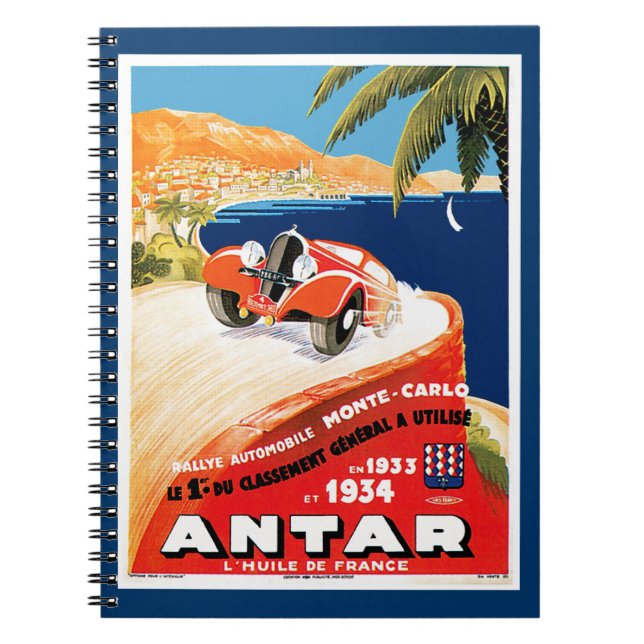 Monte Carlo Anteckningsbok Med Spiral (Framsidan)