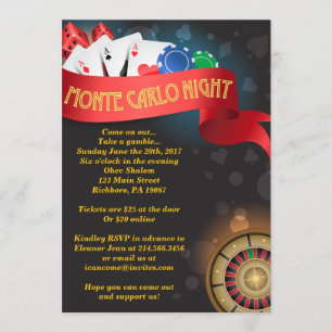 MONTE CARLO CASINO NATT Fund Raising Investigation Inbjudningar