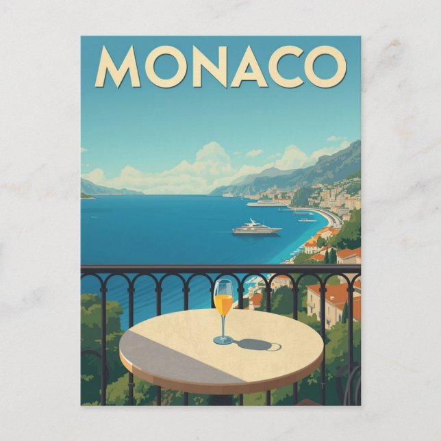 Monte Carlo: Där Sea Sparkles Vykort (Framsida)