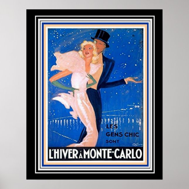 Monte Carlo Deco Travel Poster (Framsidan)