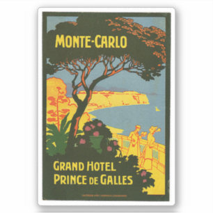 Monte-Carlo Grand Hotel Prince de Galles Klistermärken