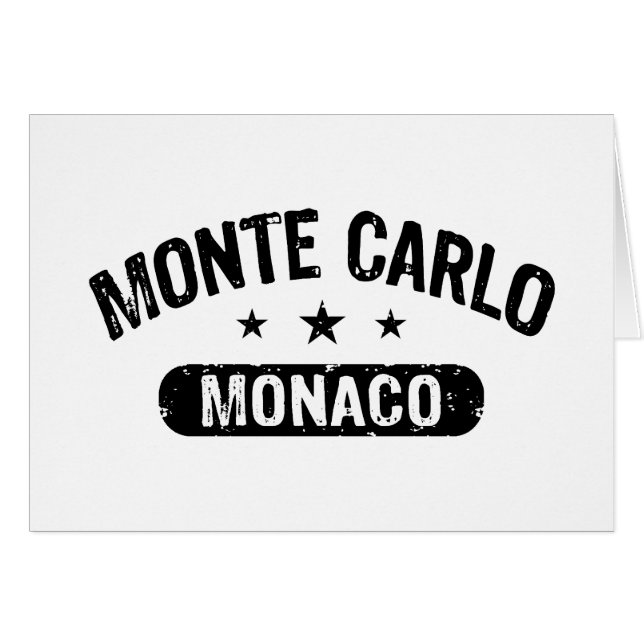 Monte Carlo Hälsningskort (Framsidan Horizontal)