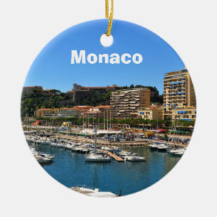 Monte - carlo i Monaco Julgransprydnad Keramik