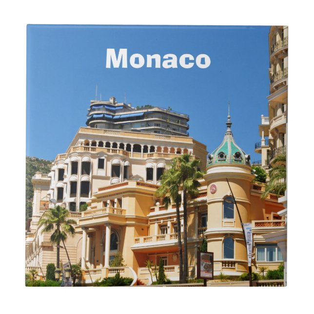 Monte - carlo i Monaco Kakelplatta (Framsidan)