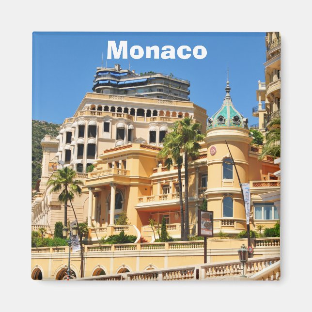 Monte Carlo i Monaco Magnet (Framsidan)
