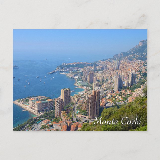 Monte Carlo i Monaco Vykort (Framsida)