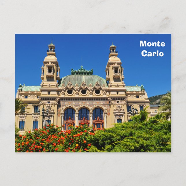 Monte Carlo i Monaco Vykort (Framsida)